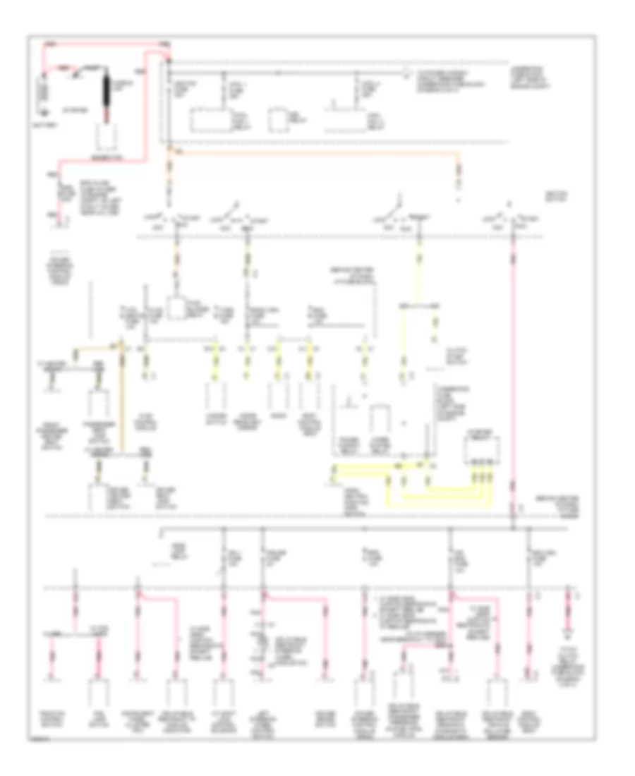3.5L VIN 4, Power Distribution Wiring Diagram (1 of 4) for Saturn Vue 2006