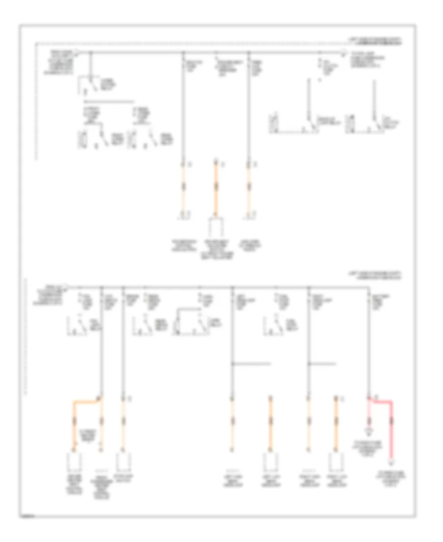 3 5L VIN 4 Power Distribution Wiring Diagram 3 of 4 for Saturn Vue 2006