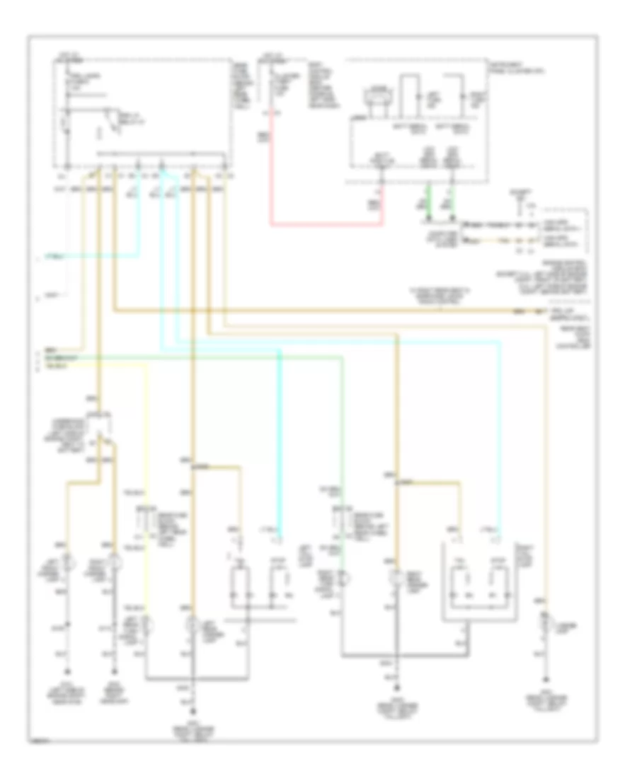 Exterior Lamps Wiring Diagram (2 of 2) for Saturn Aura Green Line 2007