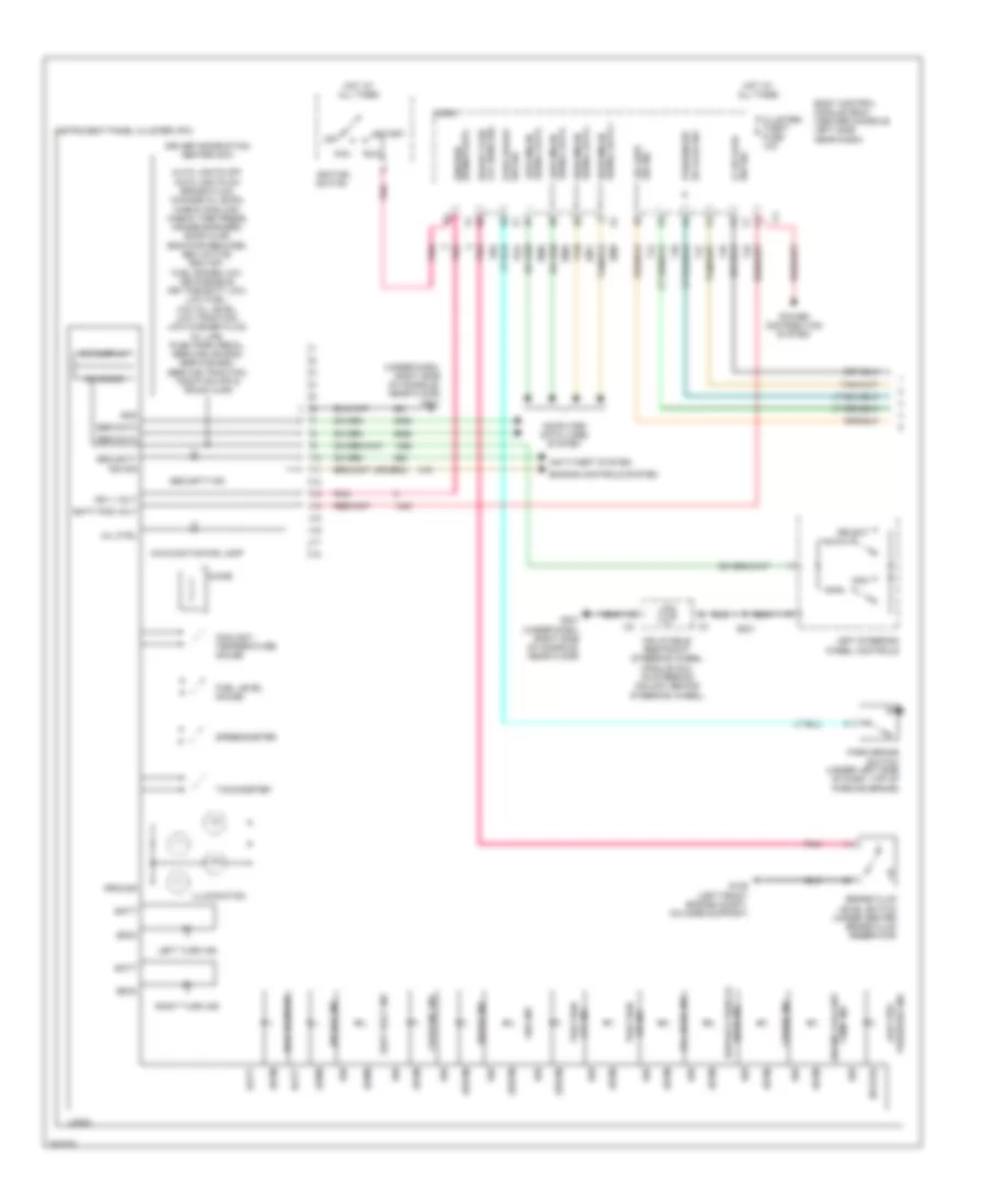 Instrument Cluster Wiring Diagram 1 of 2 for Saturn Aura Green Line 2007