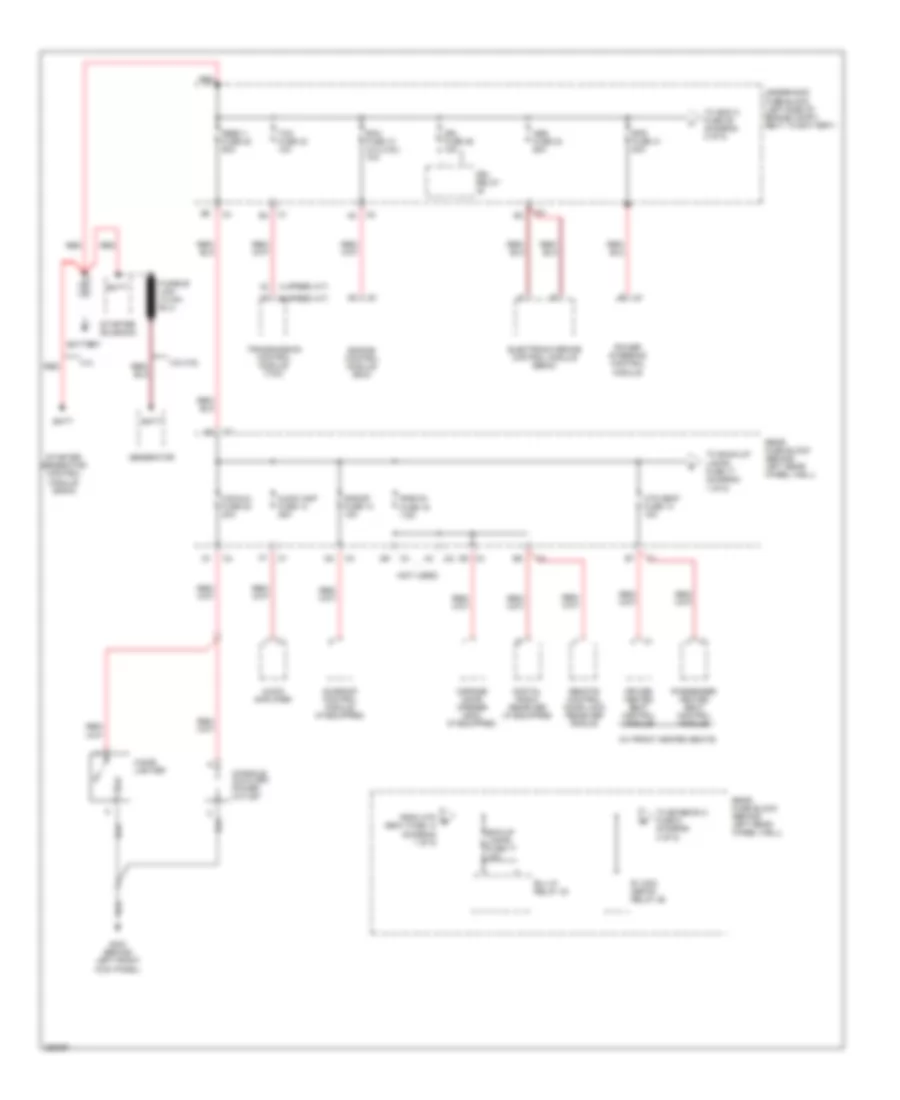 Power Distribution Wiring Diagram 1 of 5 for Saturn Aura Green Line 2007