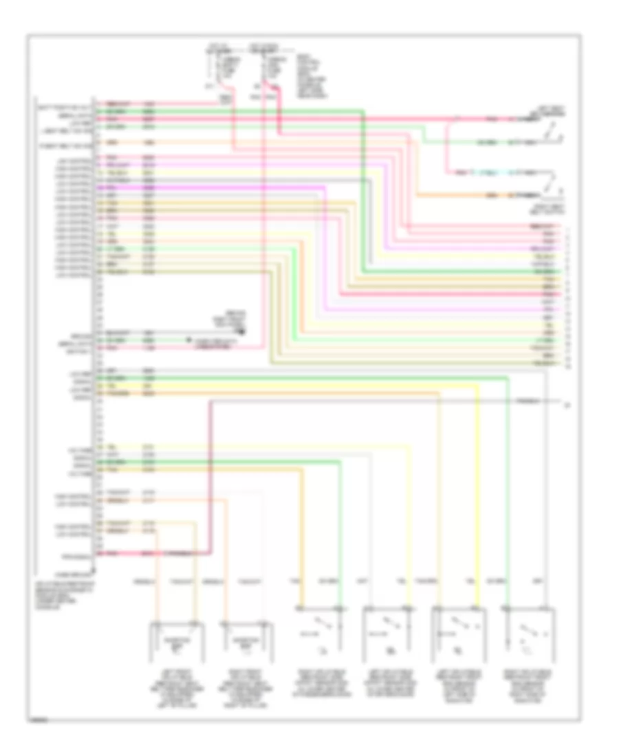 Supplemental Restraints Wiring Diagram 1 of 3 for Saturn Aura Green Line 2007