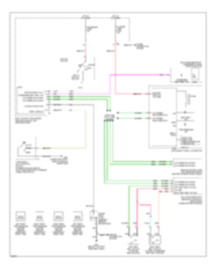 Warning Systems Wiring Diagram for Saturn Aura Green Line 2007