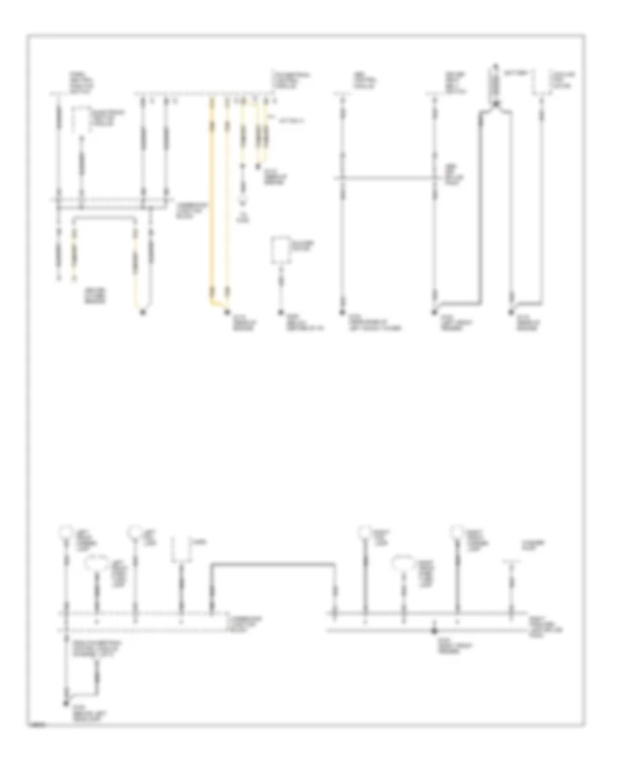 Ground Distribution Wiring Diagram 1 of 3 for Saturn SL 1997