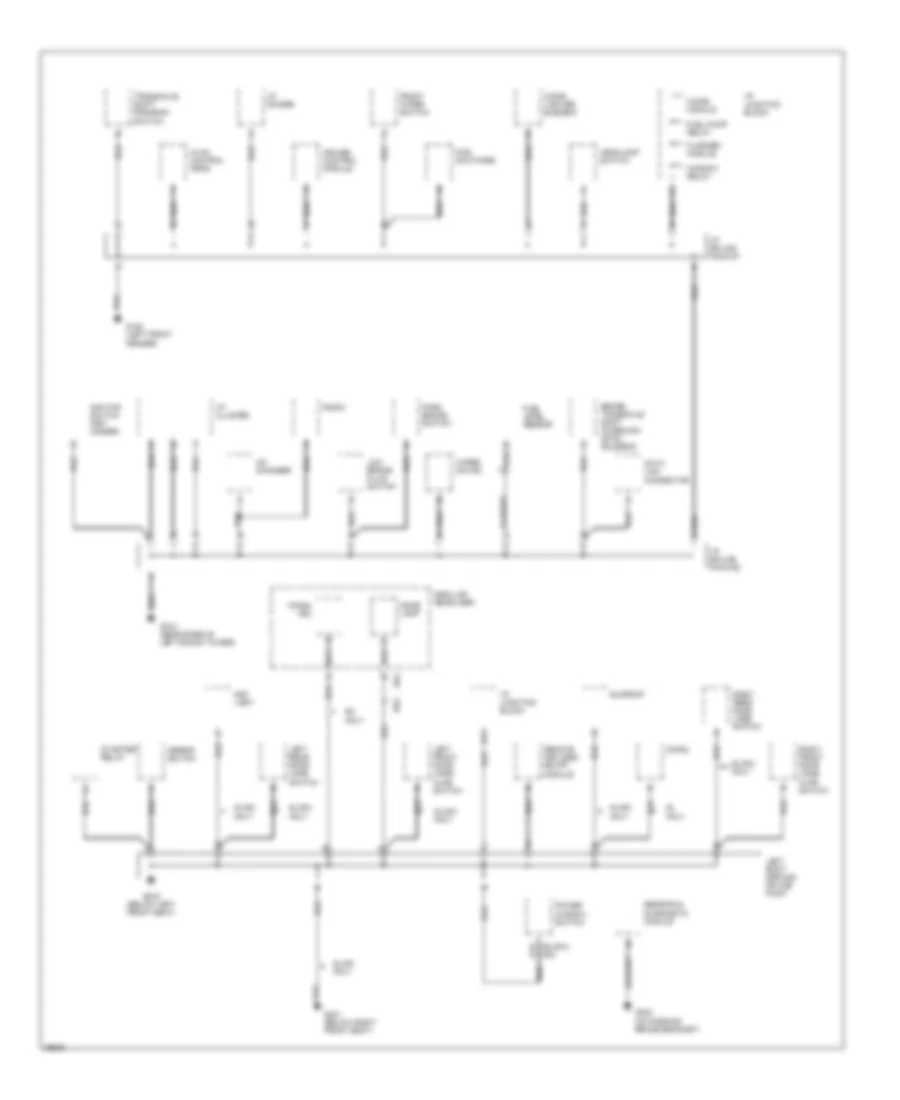 Ground Distribution Wiring Diagram 2 of 3 for Saturn SL2 1997