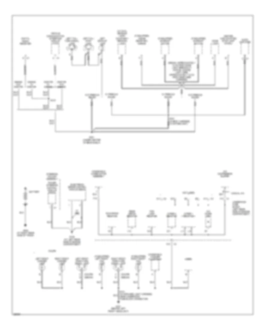 Ground Distribution Wiring Diagram 1 of 3 for Saturn Ion 2 2007