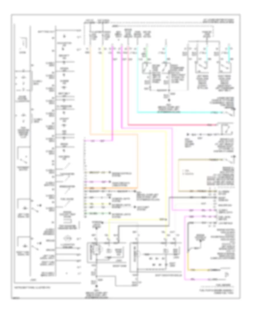 Instrument Cluster Wiring Diagram for Saturn Ion 2 2007