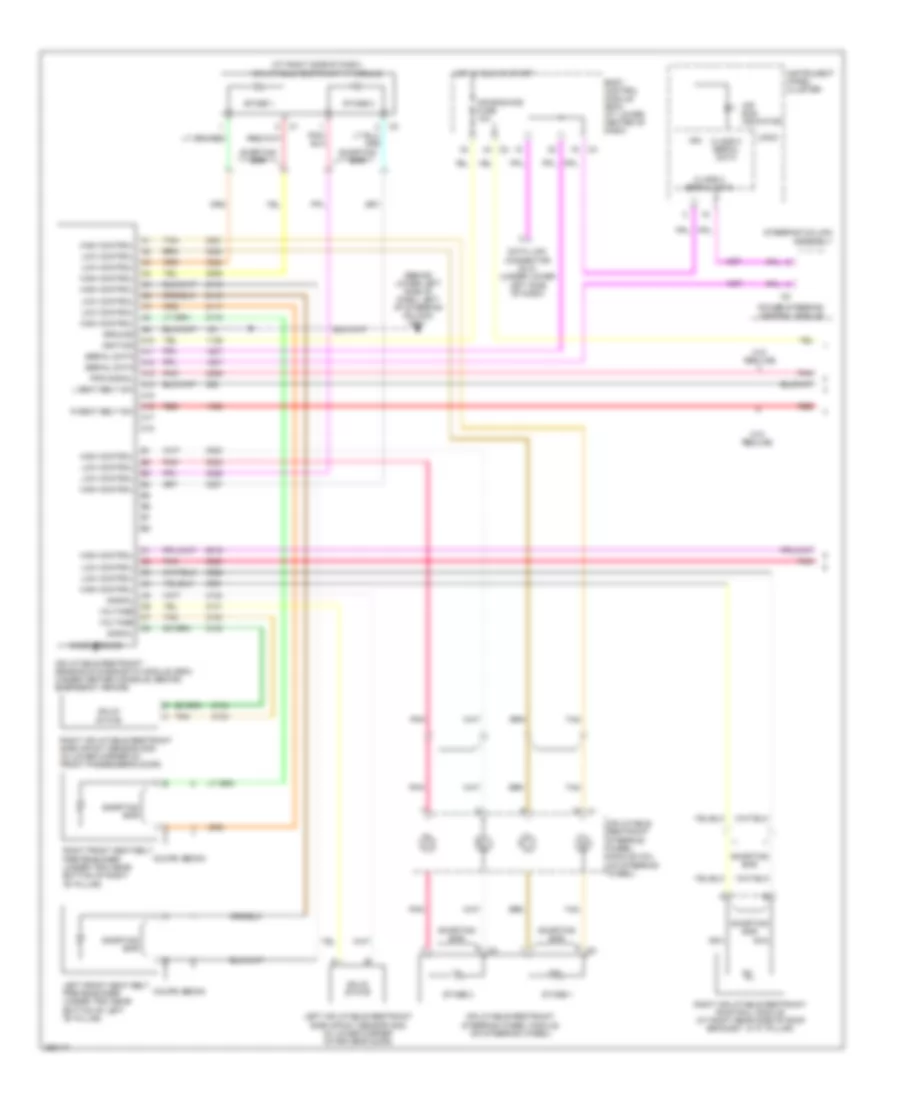 Supplemental Restraints Wiring Diagram 1 of 2 for Saturn Ion 2 2007