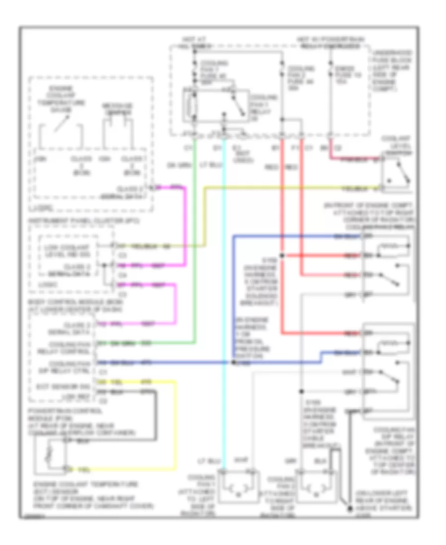 Cooling Fan Wiring Diagram for Saturn Ion Red Line 2007