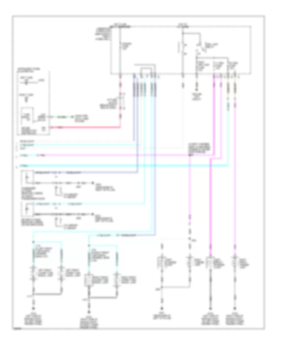 Exterior Lamps Wiring Diagram (2 of 2) for Saturn Outlook XE 2007
