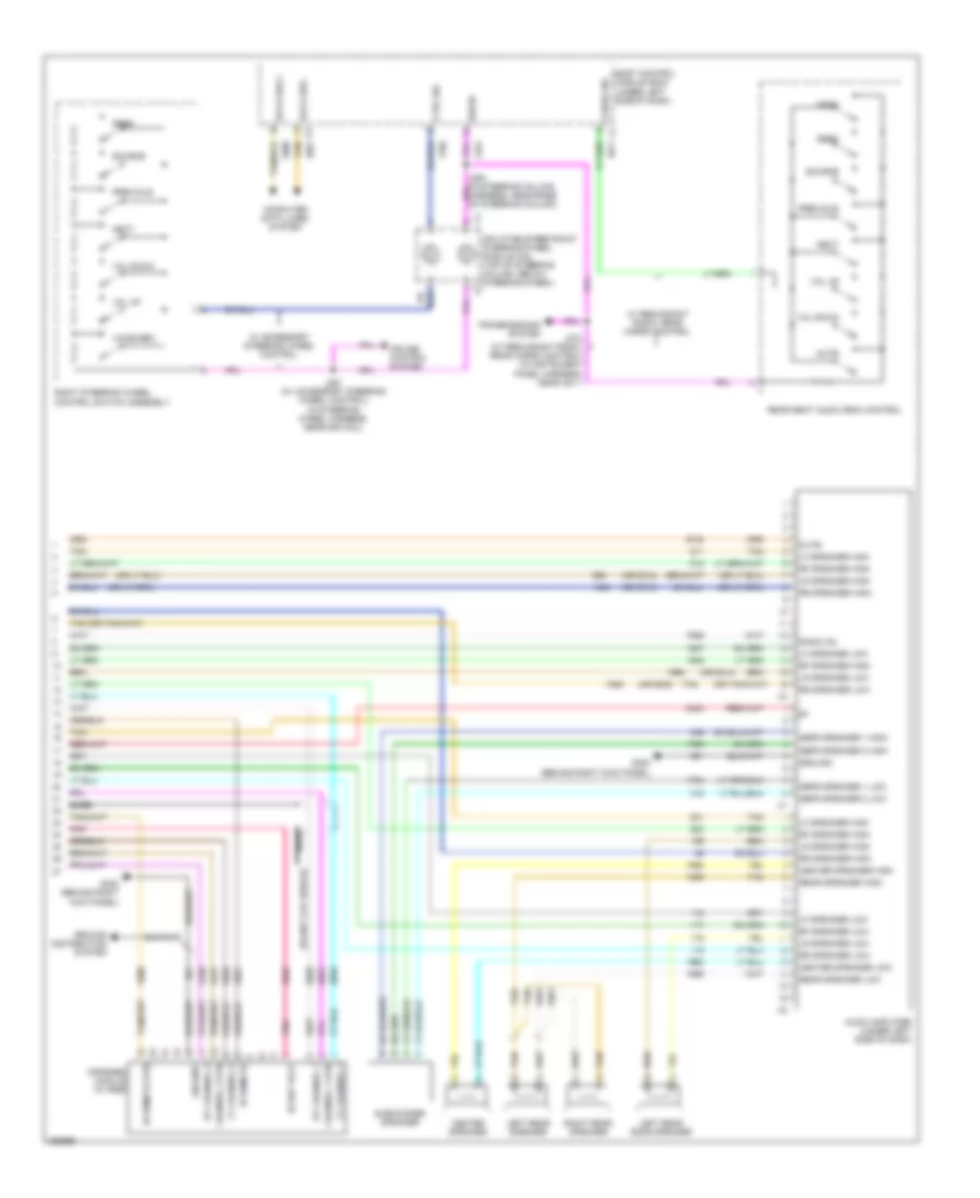 Radio Wiring Diagram, Premium (3 of 3) for Saturn Outlook XE 2007