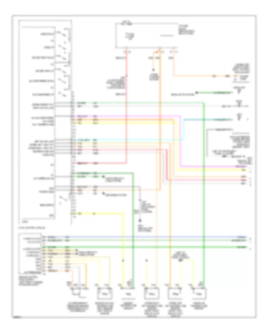 Automatic A C Wiring Diagram 1 of 4 for Saturn Outlook XR 2007