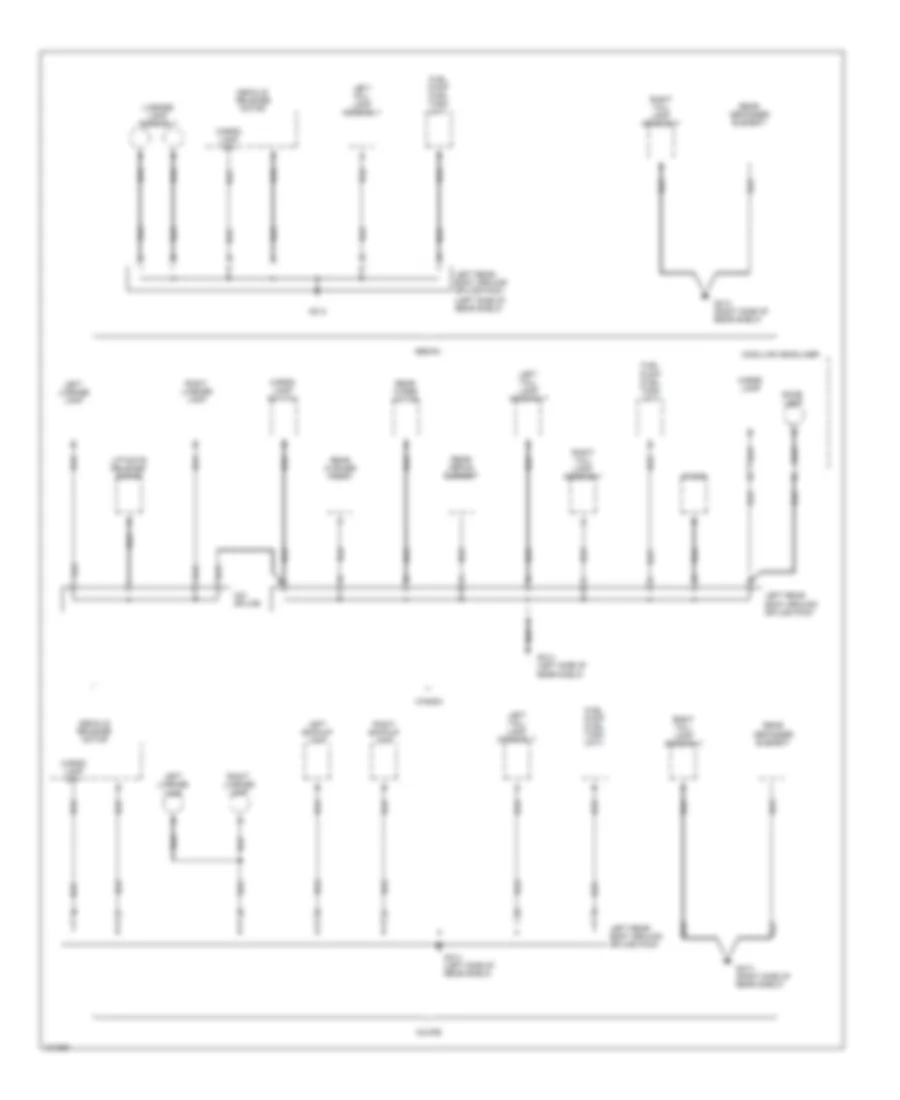 Ground Distribution Wiring Diagram (3 of 3) for Saturn SL 1998