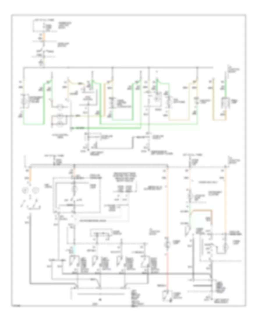 Interior Light Wiring Diagram for Saturn SL 1998