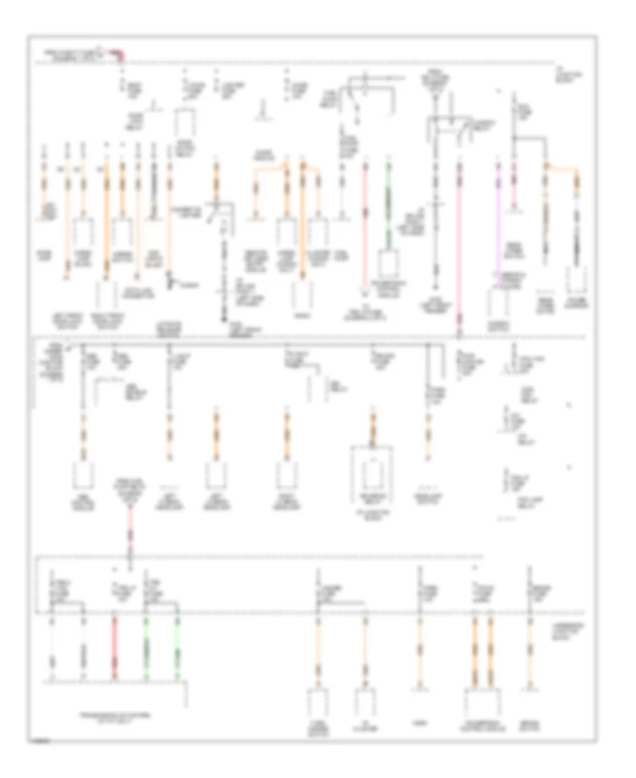 Power Distribution Wiring Diagram 2 of 2 for Saturn SL 1998