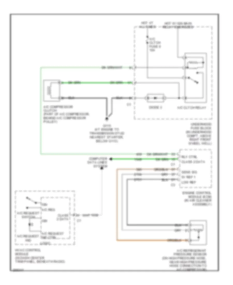 Compressor Wiring Diagram for Saturn Relay 2007
