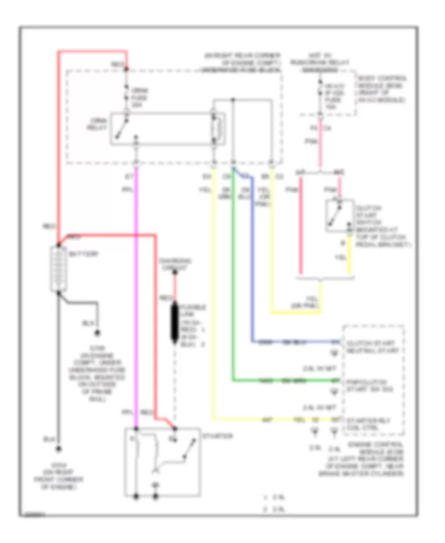 Starting Wiring Diagram for Saturn Sky Red Line 2007