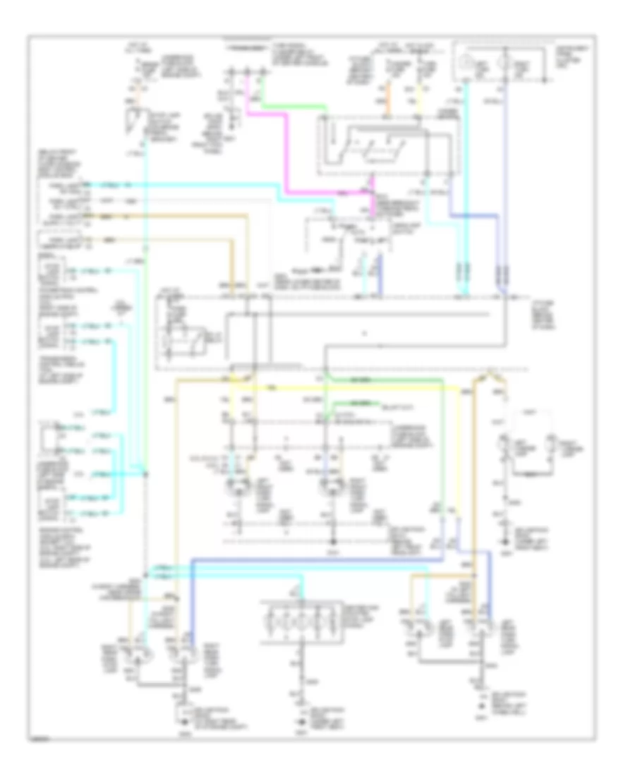 Exterior Lamps Wiring Diagram, with Autolamps for Saturn Vue 2007