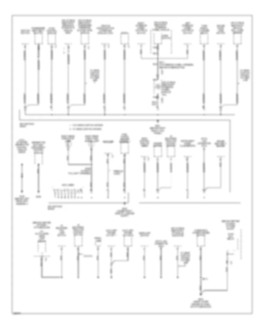 Ground Distribution Wiring Diagram 2 of 3 for Saturn Vue 2007