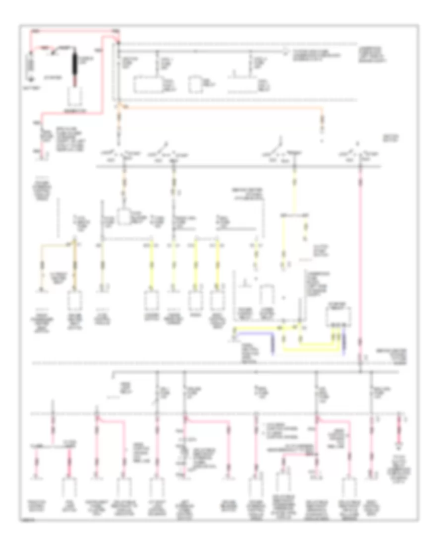 3 5L VIN 4 Power Distribution Wiring Diagram 1 of 4 for Saturn Vue 2007