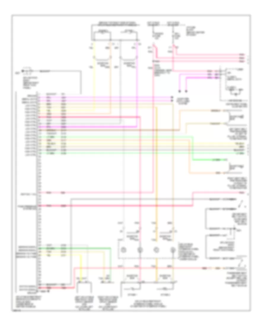 Supplemental Restraints Wiring Diagram, with Head Air Bag (1 of 2) for Saturn Vue 2007