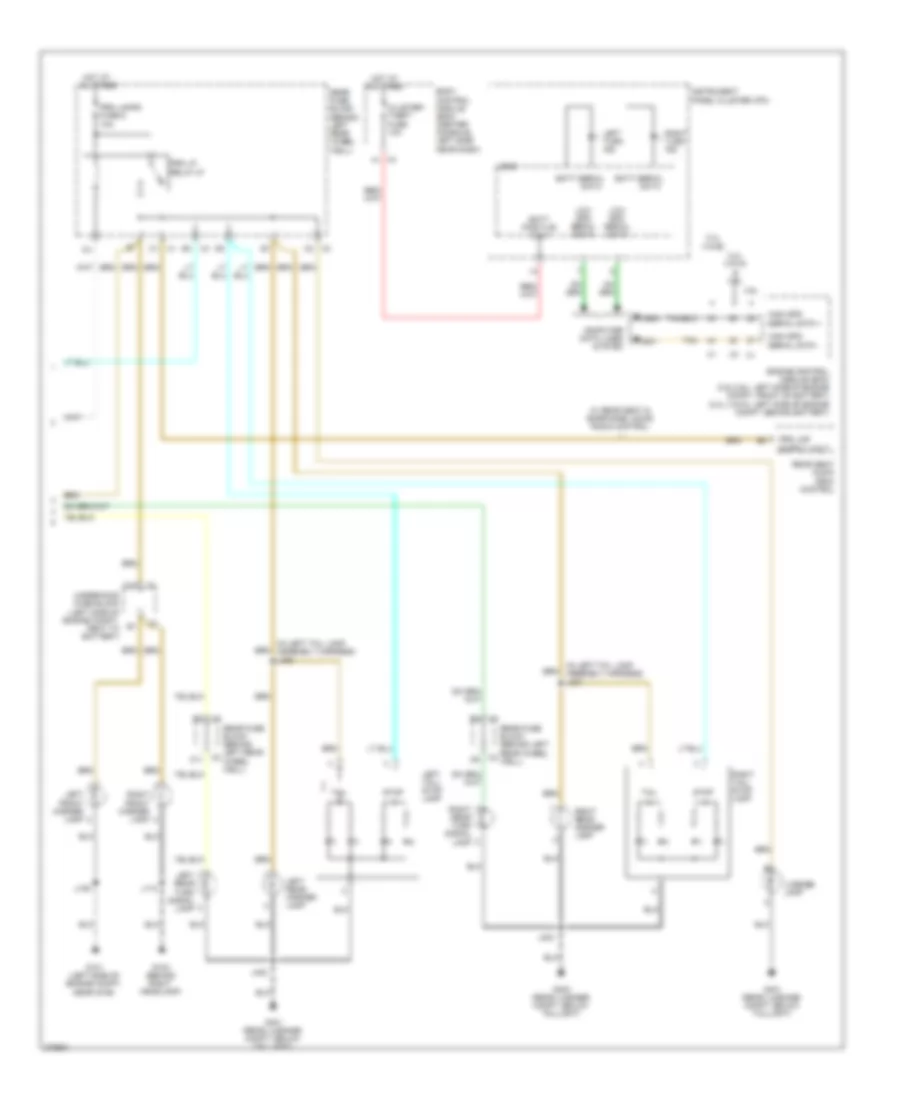 Exterior Lamps Wiring Diagram 2 of 2 for Saturn Aura Green Line 2008