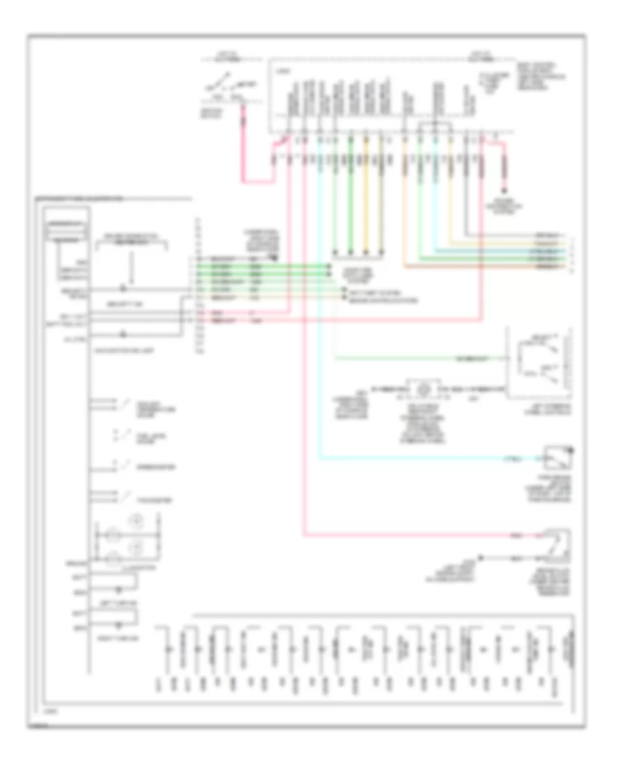 Instrument Cluster Wiring Diagram 1 of 2 for Saturn Aura Green Line 2008