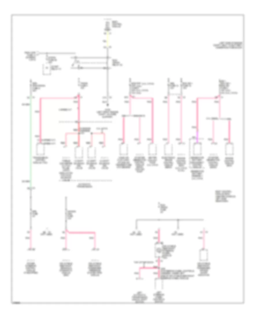 Power Distribution Wiring Diagram (5 of 5) for Saturn Aura Green Line 2008