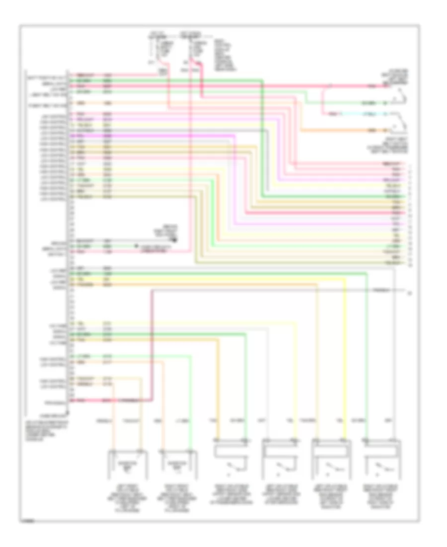 Supplemental Restraints Wiring Diagram 1 of 3 for Saturn Aura Green Line 2008