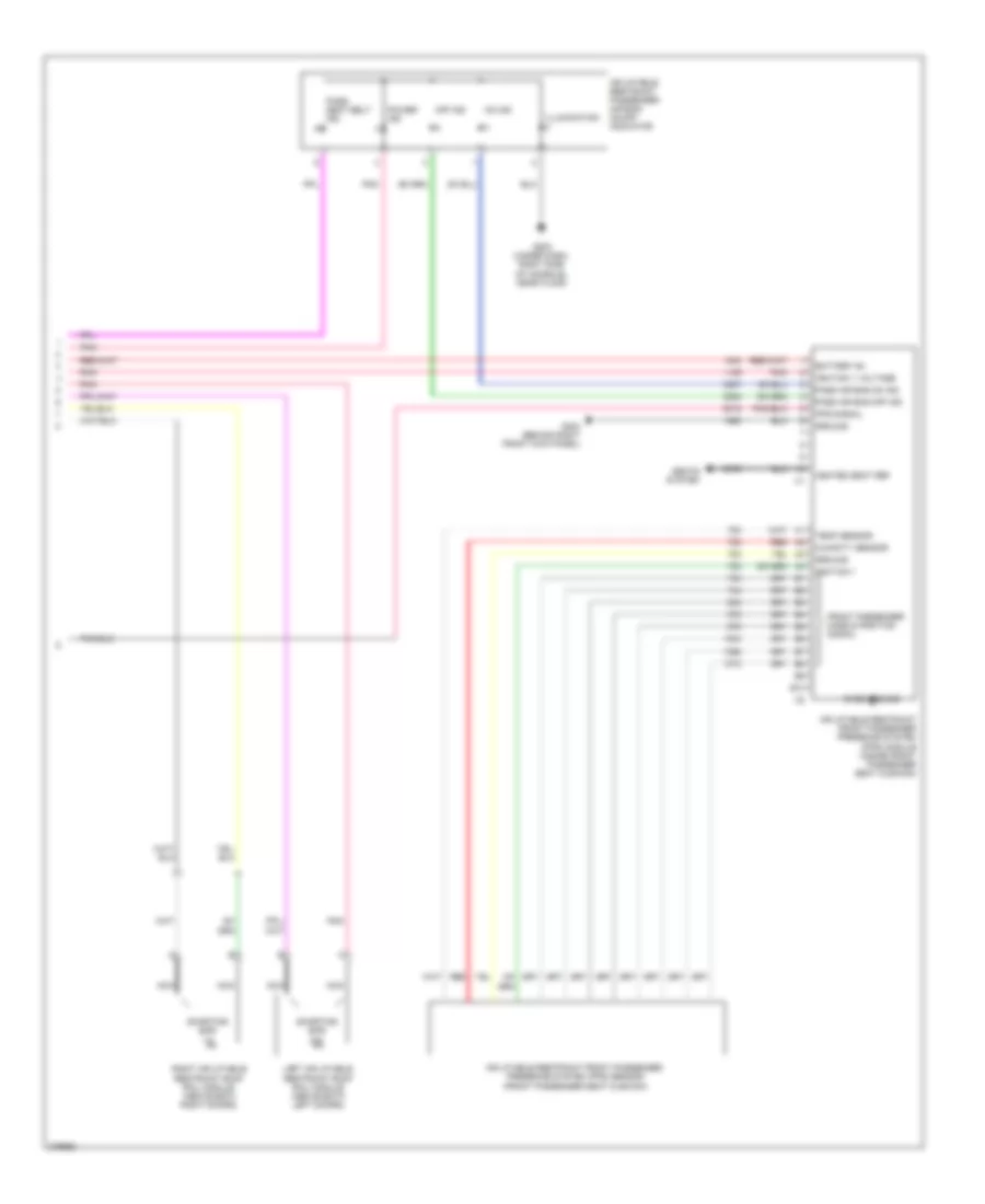 Supplemental Restraints Wiring Diagram 3 of 3 for Saturn Aura Green Line 2008