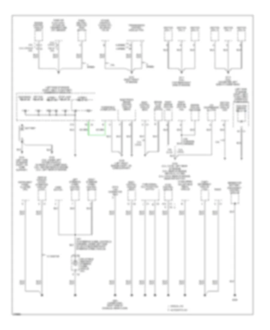 Ground Distribution Wiring Diagram 1 of 3 for Saturn Aura XE 2008