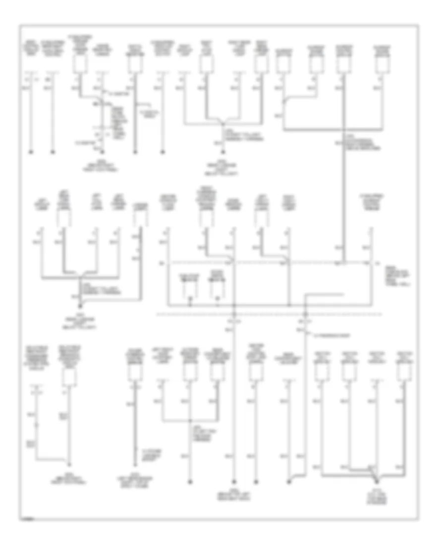 Ground Distribution Wiring Diagram (3 of 3) for Saturn Aura XE 2008