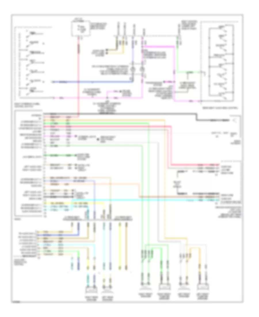 Radio Wiring Diagram Base for Saturn Outlook XR 2008