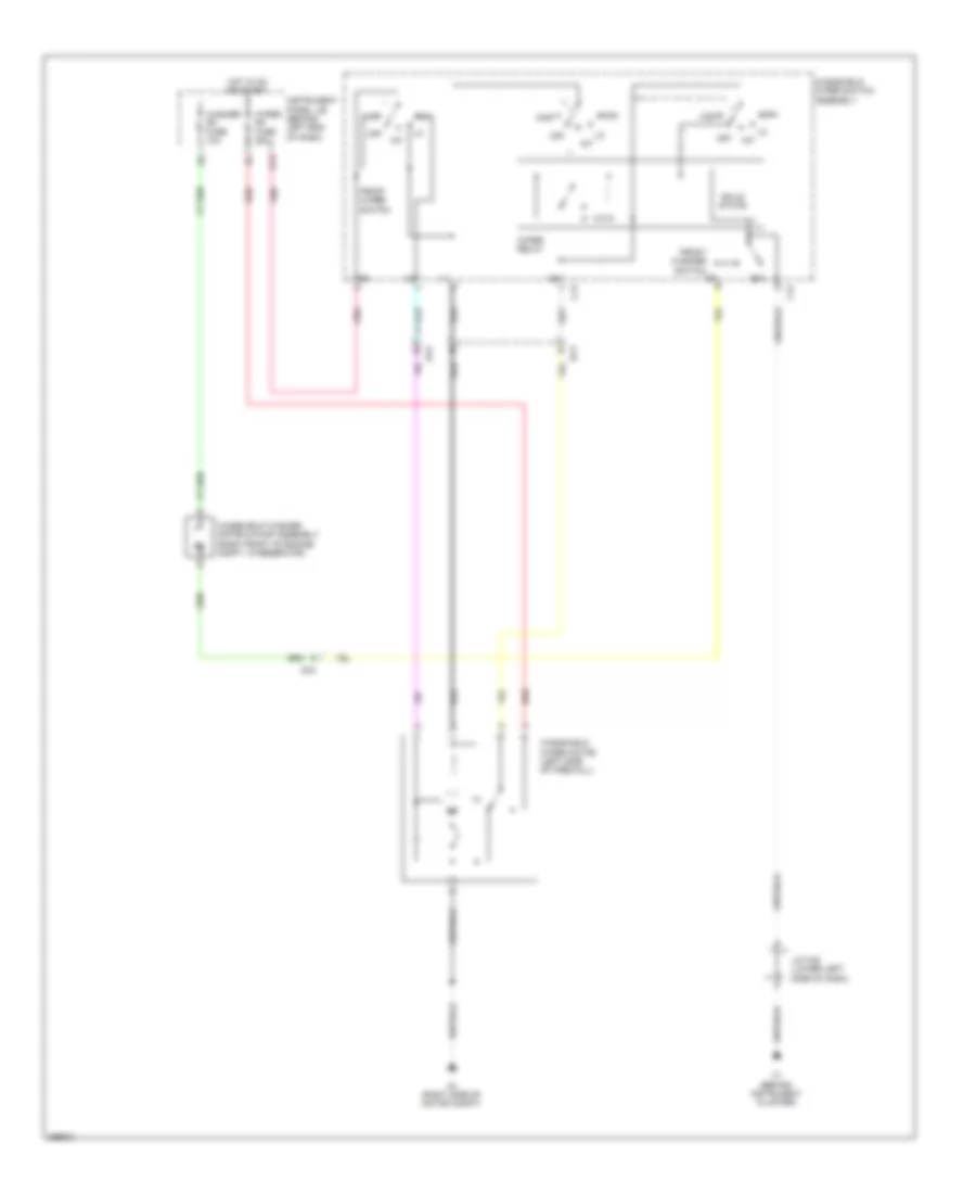 Front Wiper/Washer Wiring Diagram, EV для Scion iQ 2013
