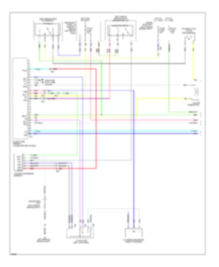 Электросхема кондиционера с ручный управлением, Кроме EV (1 из 3) для Scion iQ 2013