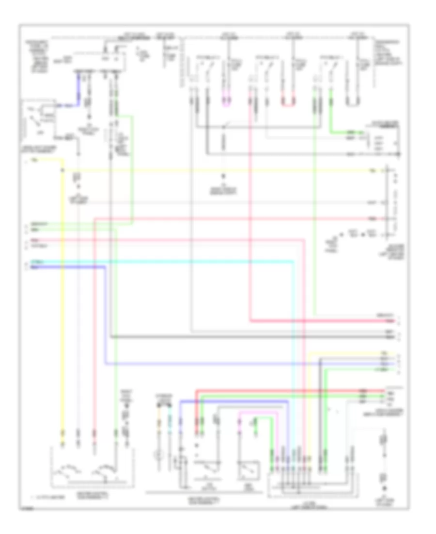 Электросхема кондиционера с ручный управлением, Кроме EV (2 из 3) для Scion iQ 2013