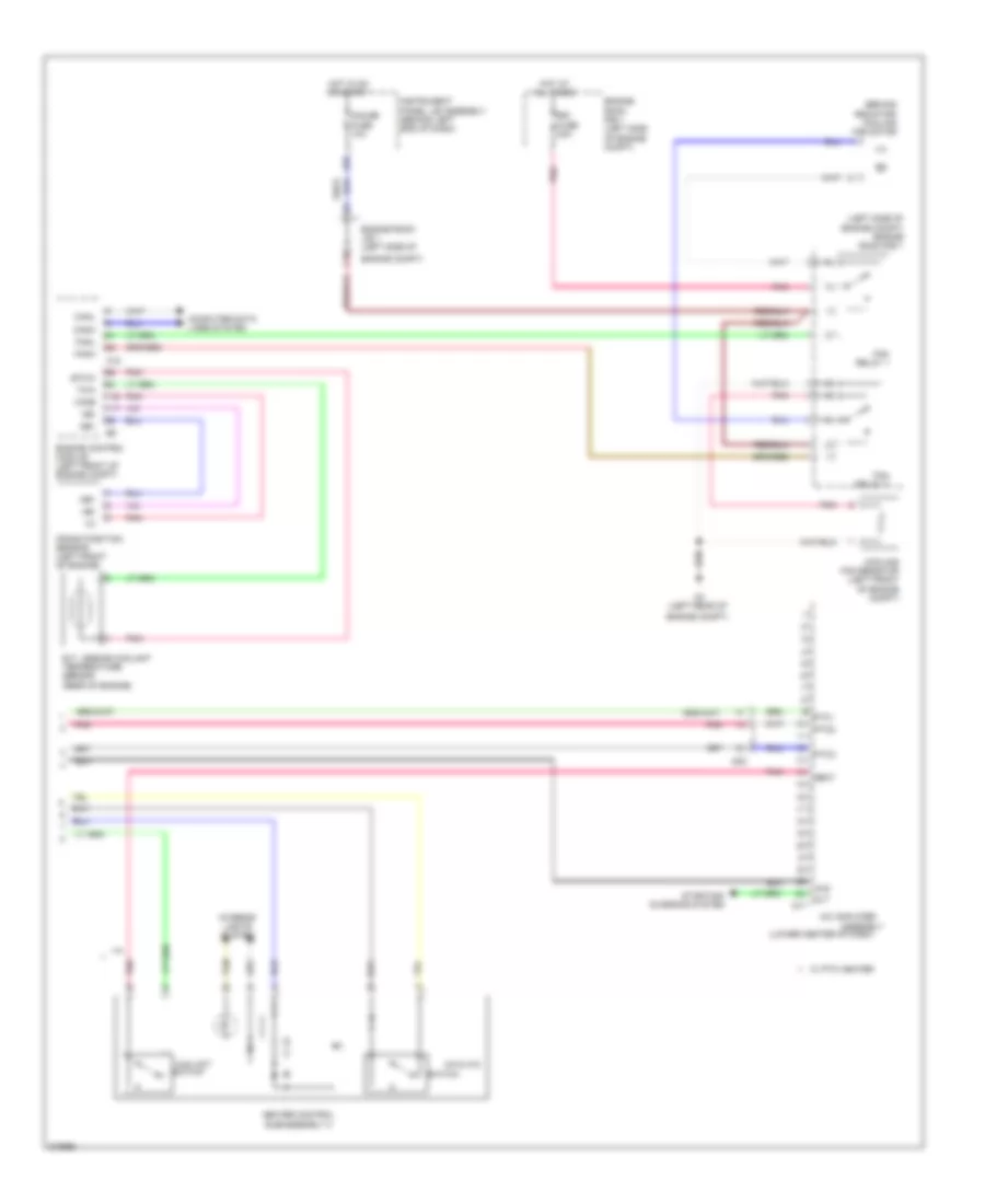 Электросхема кондиционера с ручный управлением, Кроме EV (3 из 3) для Scion iQ 2013