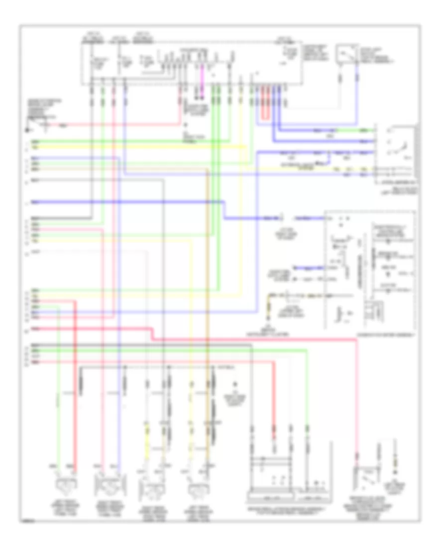 Электросхема антиблокировочной тормозной системы АБС (ABS), EV (2 из 2) для Scion iQ 2013