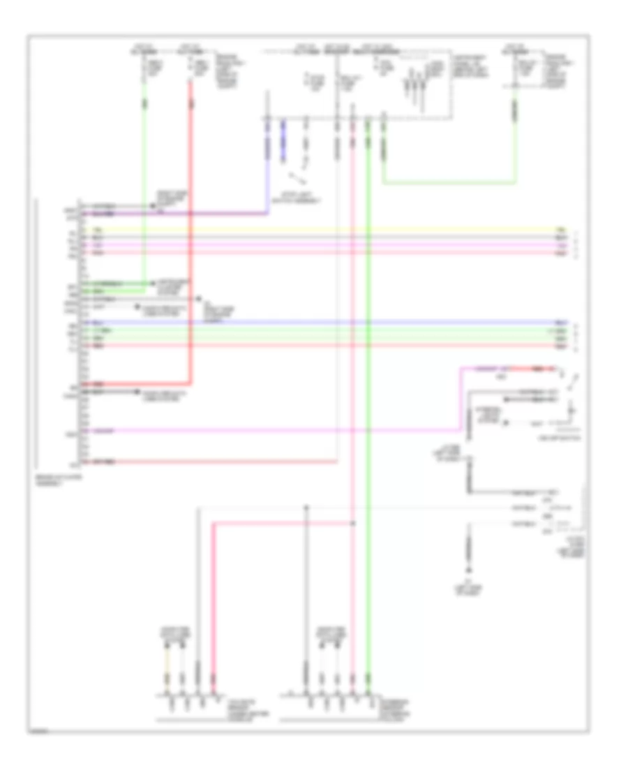 Электросхема антиблокировочной тормозной системы АБС (ABS), кроме EV (1 из 2) для Scion iQ 2013