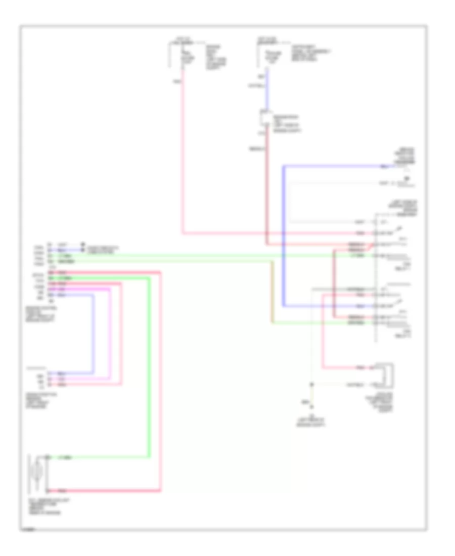 Электросхема системы охлаждения, кроме EV для Scion iQ 2013