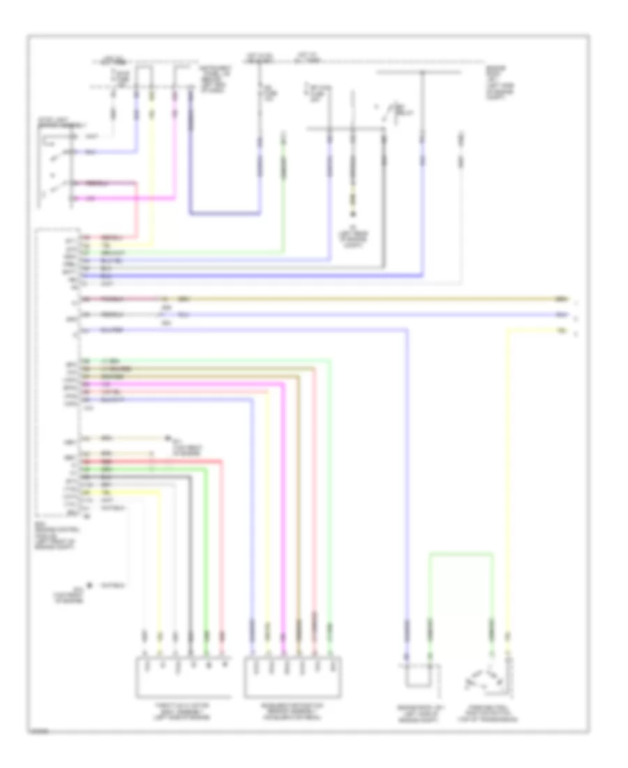 Электросхема системы круизконтроля (1 из 2) для Scion iQ 2013