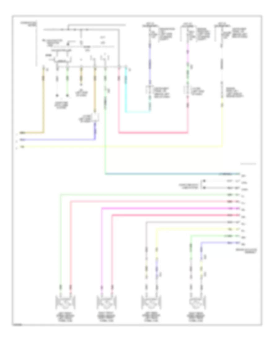 Электросхема системы круизконтроля (2 из 2) для Scion iQ 2013