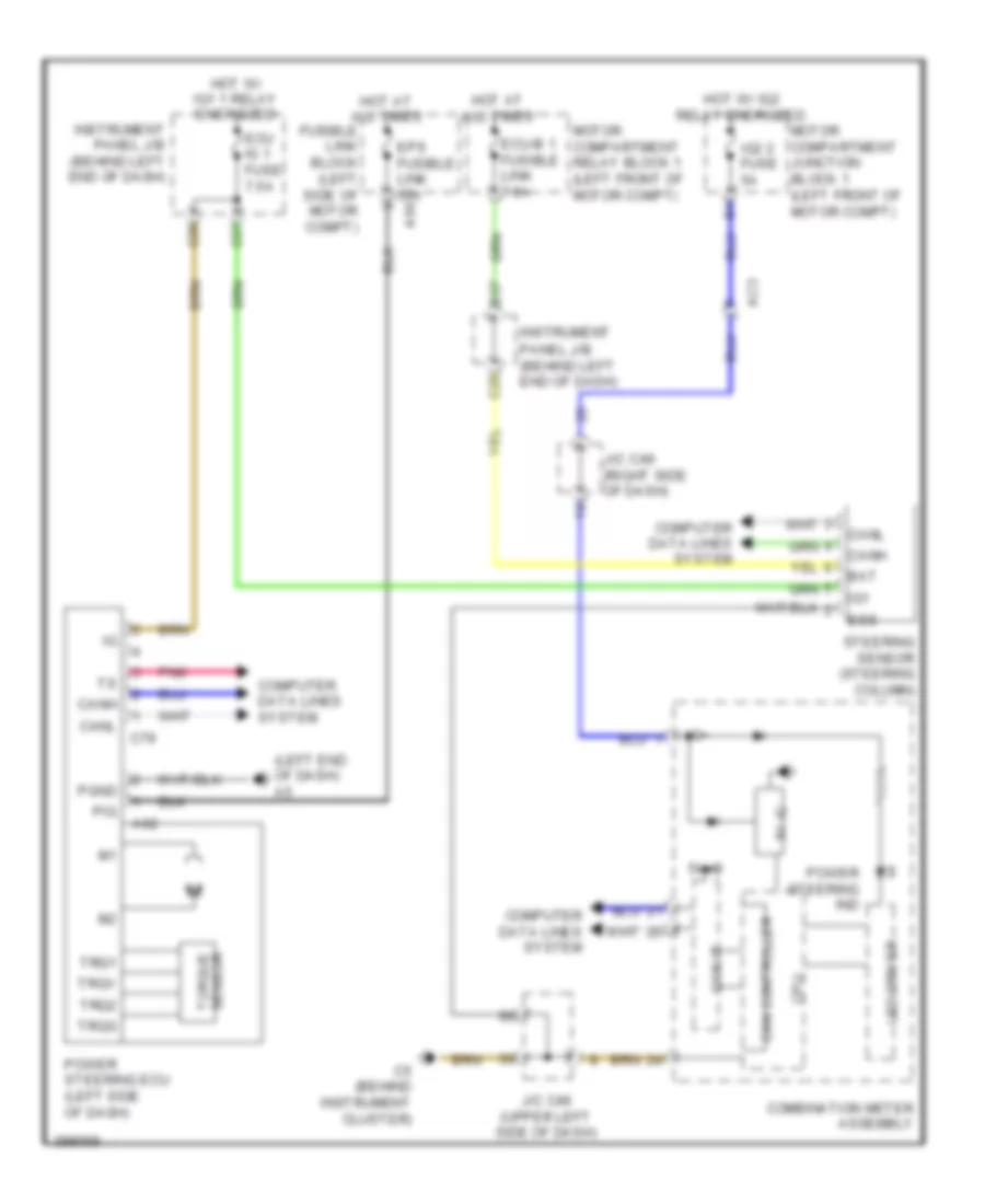 Electronic Power Steering Wiring Diagram, EV для Scion iQ 2013
