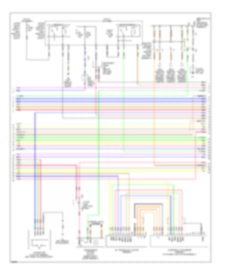 электрический, Электросхема системы управления двигателем (4 из 10) для Scion iQ 2013