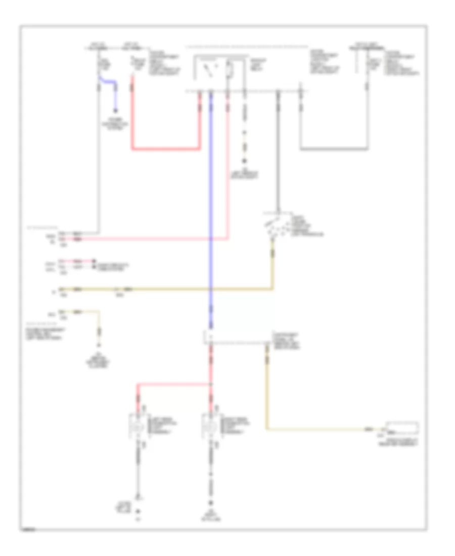 Backup Lamps Wiring Diagram, EV для Scion iQ 2013