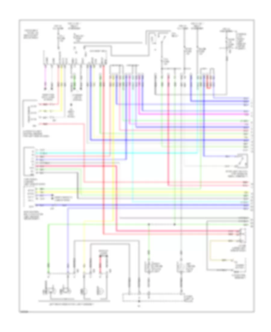 Exterior Lamps Wiring Diagram, EV (1 из 3) для Scion iQ 2013