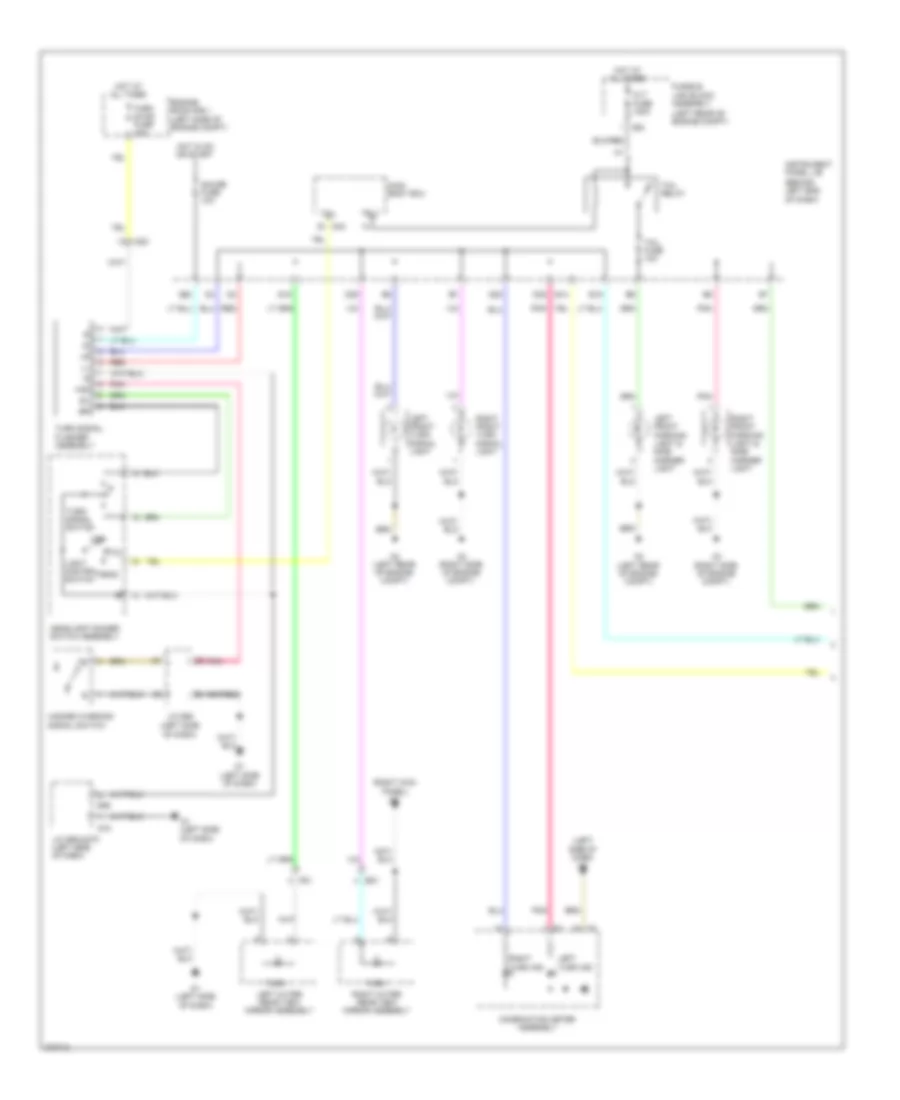 Электросхема внешнего освещения, кроме EV (1 из 2) для Scion iQ 2013