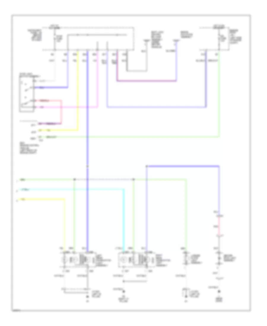Электросхема внешнего освещения, кроме EV (2 из 2) для Scion iQ 2013