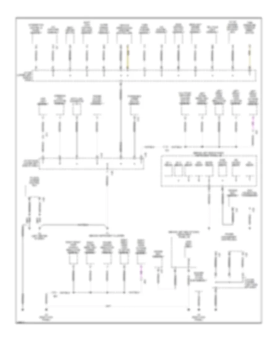Ground Distribution Wiring Diagram, EV (3 из 3) для Scion iQ 2013