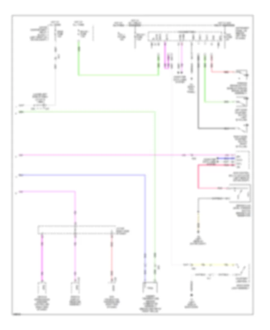 Instrument Cluster Wiring Diagram, EV (2 из 2) для Scion iQ 2013